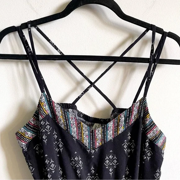 Mudd Aztec Boho Strappy Romper - Picture 5 of 7